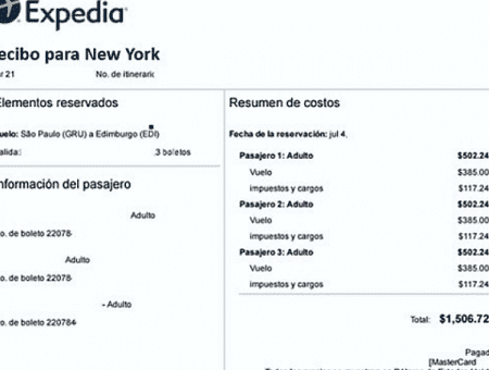 Como Facturar en Expedia