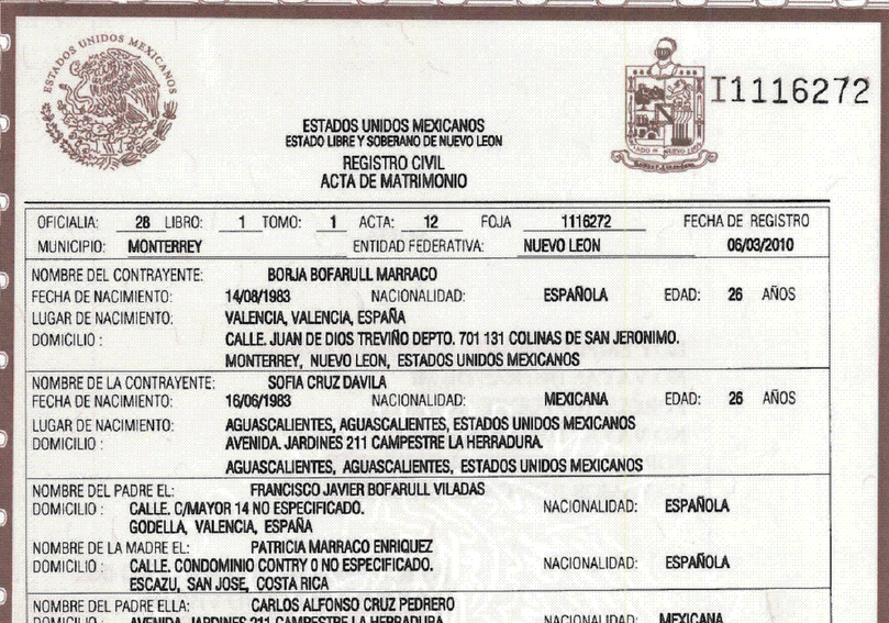 Como Llenar una Solicitud de Matrimonio