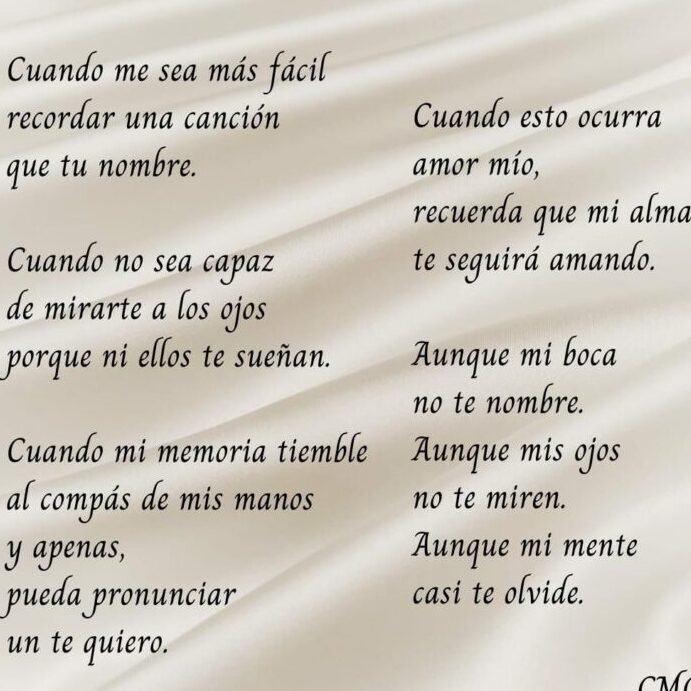 Como Te Olvido Poema