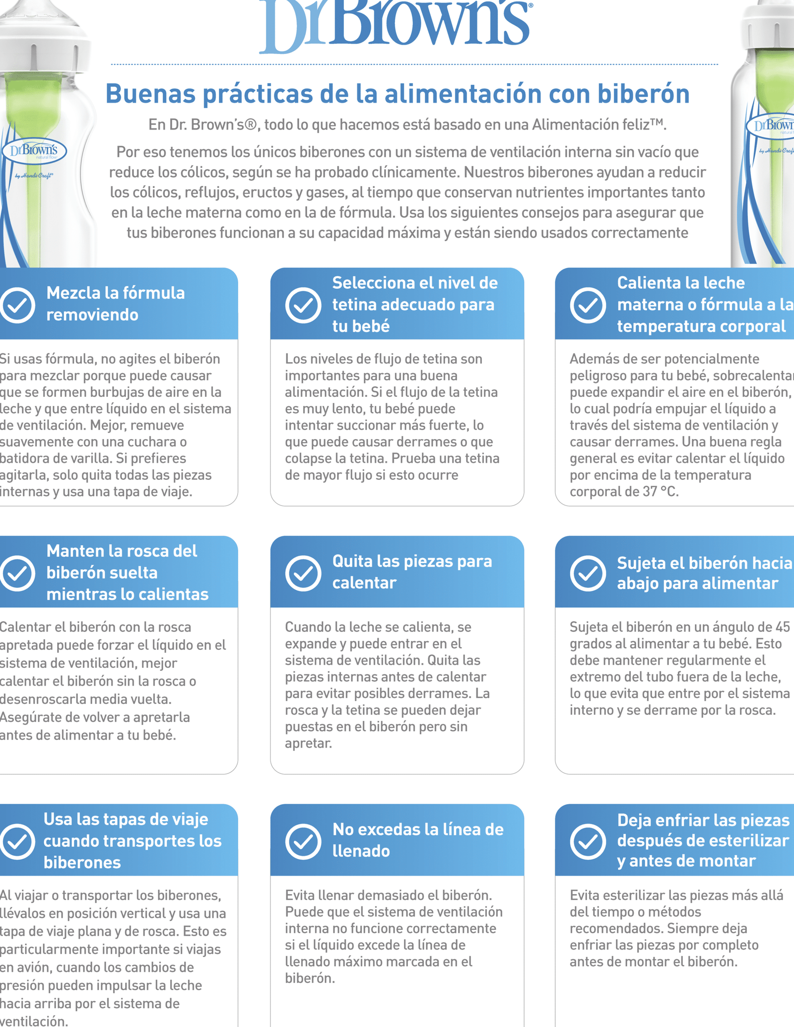 Guía completa sobre cómo usar el biberón Dr. Brown: Consejos y recomendaciones